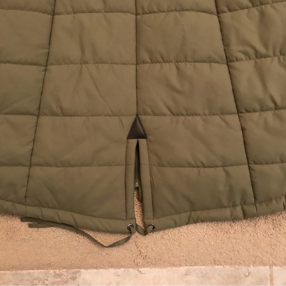 Maralyn Me Winter Coat Jacket Womens Large Junior Army Green Puffer Hooded - Picture 10 of 14